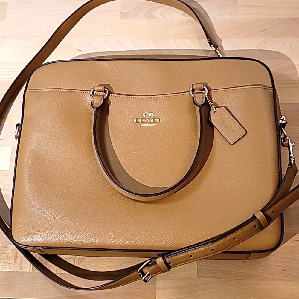 COACH Tan Laptop Bag